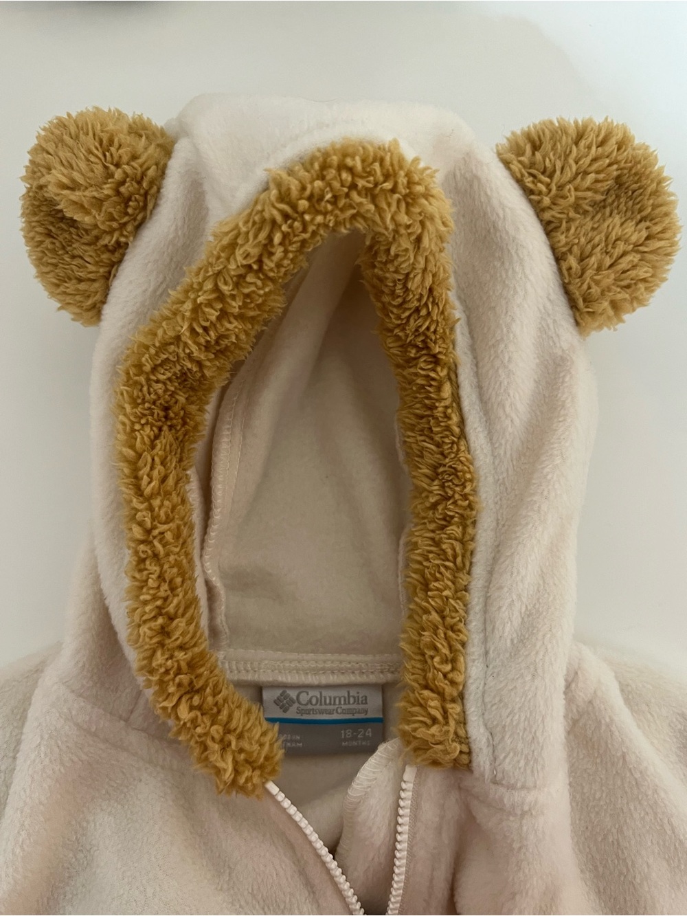 Columbia Infant Tiny Bear II Bunting in Chalk (Cream/Tan), 18-24 Months - Picture 11 of 13
